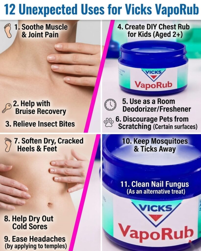 Vaporub Using 12 Unexpected Uses for Vicks VapoRub – WebNeza