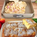 Apple Pie Cake with tender cinnamon apples, brown sugar, buttery cake, and a soft moist crumb