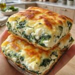 Spinach Feta Pie with tender spinach, feta, ricotta, fresh herbs, and crisp golden phyllo pastry